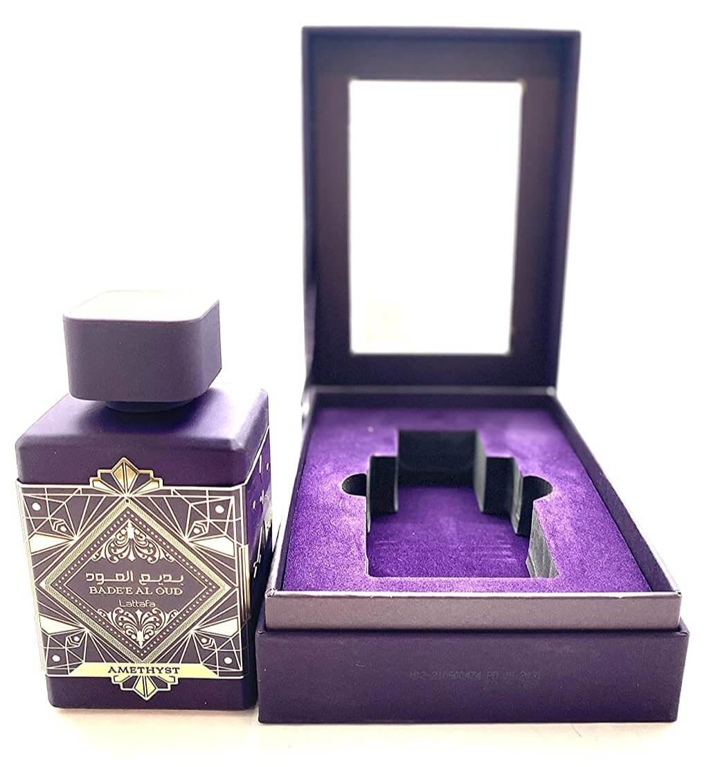 Lattafa Badee Al Oud Amethyst Eau De Parfum – 100ml Oud & Rose Fragrance for Men & Women