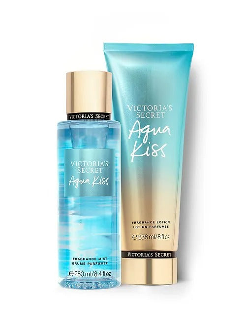 Victoria's Secret Aqua Kiss Mist & Lotion Set 250ML PACK 2