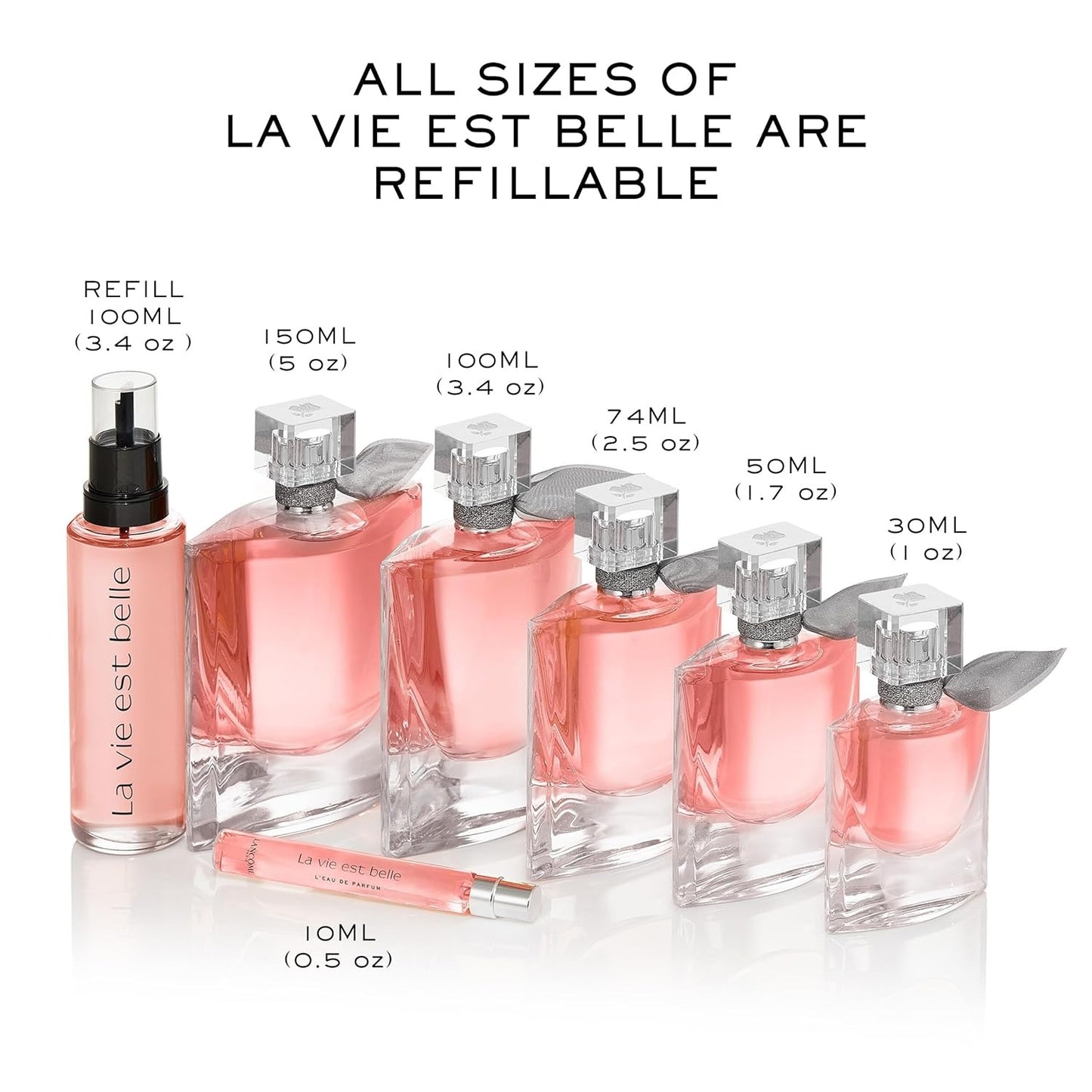Lancôme La Vie Est Belle Eau De Parfum Spray For women, 100ml (Fruity, Jasmine, Spicy, Wood)