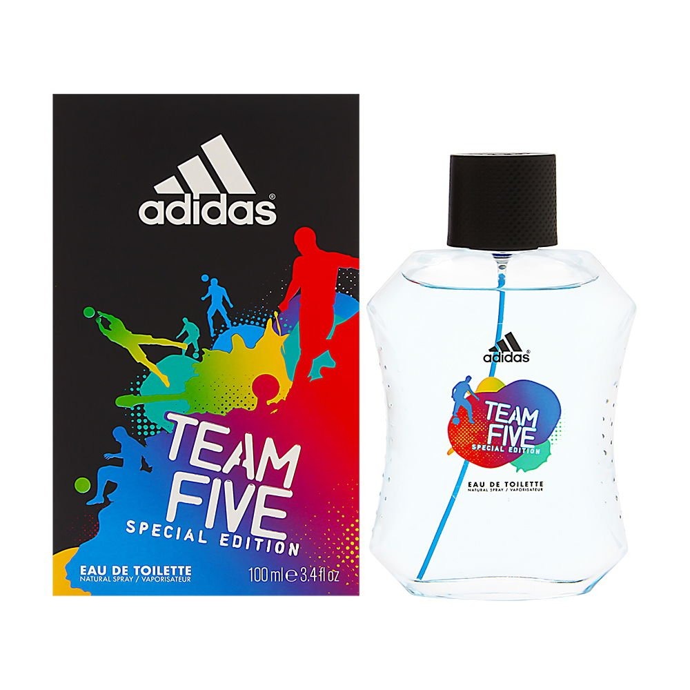 adidas Men Team Five Special Edition Eau De Toilette Fresh Scent Spray, 3.4 Ounce, 100 Millilitres