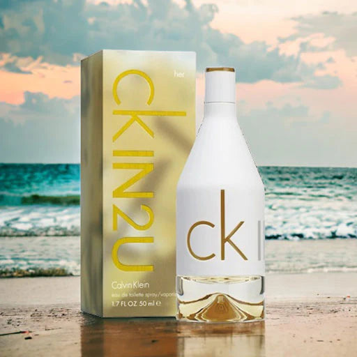 Calvin Klein CK IN2U Eau de Toilette for Her – 100ml Floral Fruity Fresh Long Lasting Perfume for Women