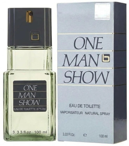 One Man Show For Men 3.4 Oz Eau De Toilette Edt 100ml Spray - Woody Aromatic